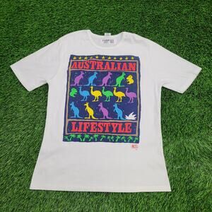 Vintage Australia Kangaroo Shirt Womens Medium 19x27 Aussie